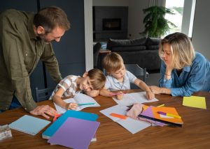 parent discussing preschool admission