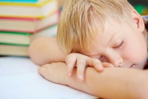 Preschool child resting