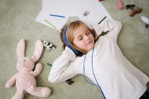 Child sleeping at bedtime