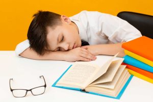 Preschooler sleeping peacefully
