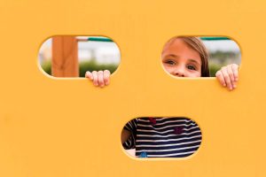 Child learning through play at preschool