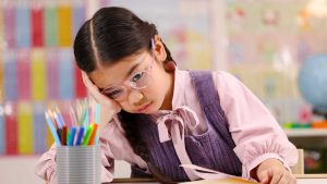 Child learning through play at preschool