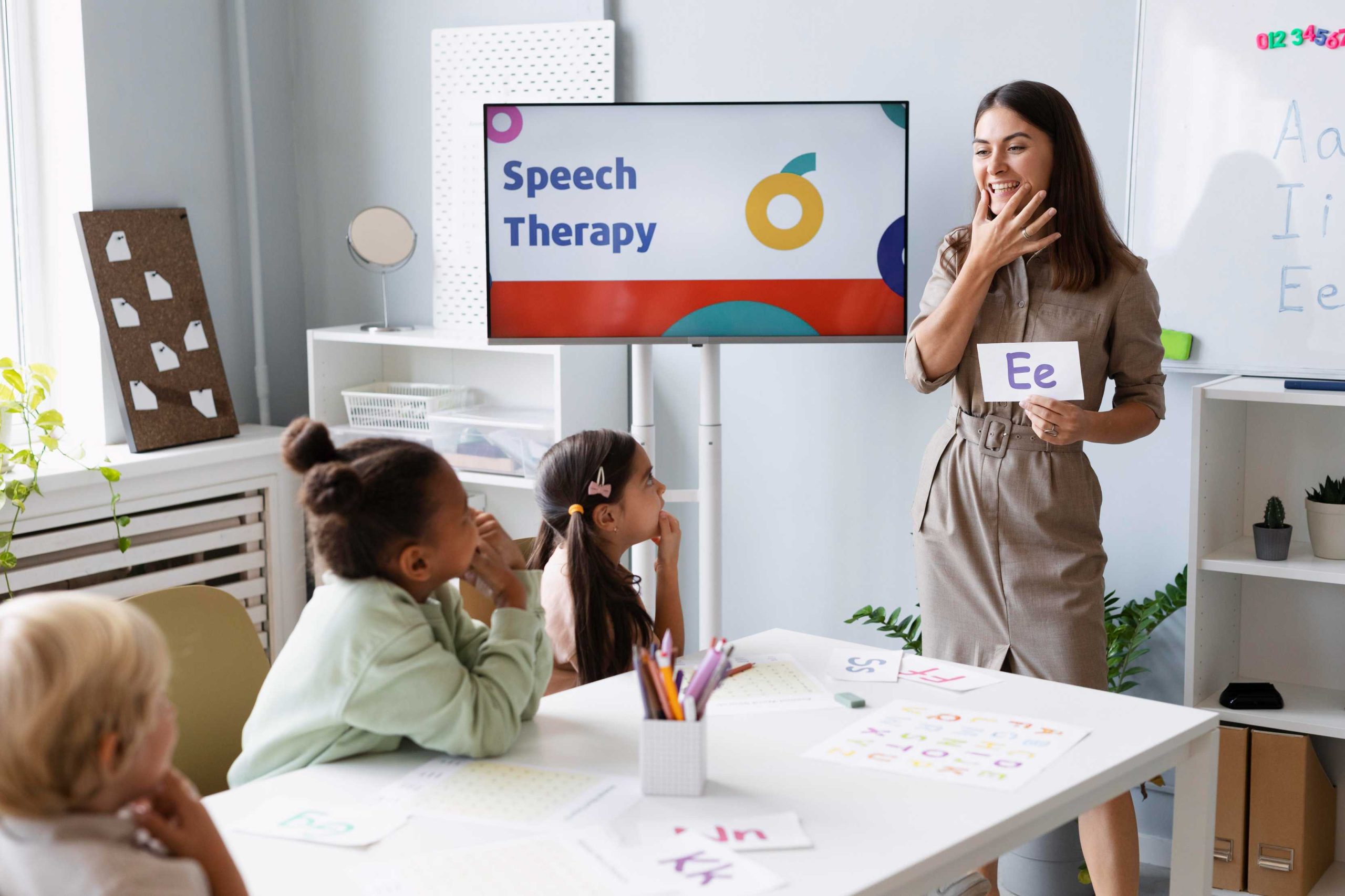 Child improving attention span through preschool learning activities
